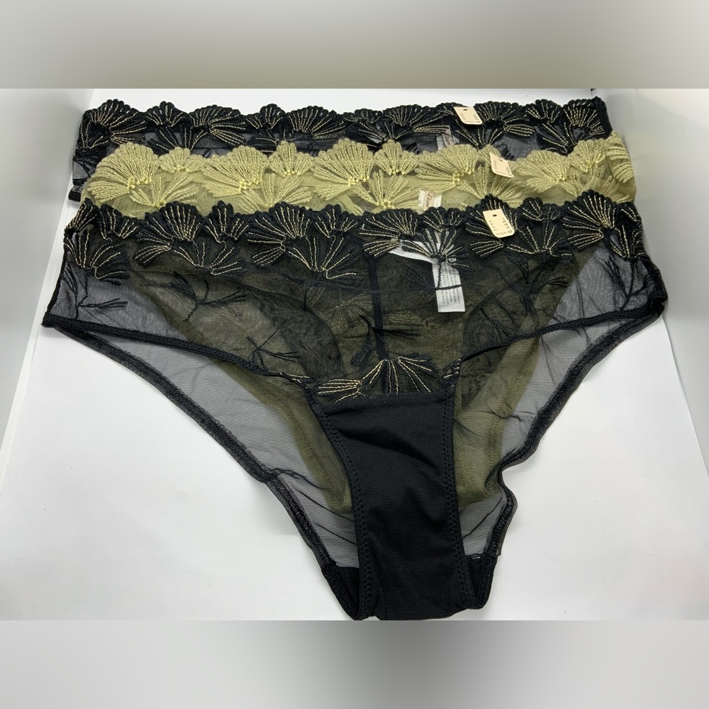 (3) Etam Iridescent Tulle Hipster